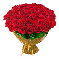 Online Rakhi Flowers to Mumbai, Red Roses Bouquet 100 flowers in Mumbai