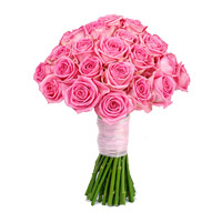 Bhaidooj Flowers in Mumbai same day delivery with Pink Roses Bouquet 50 Flowers to Mumbai
