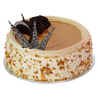 Send 1 Kg Butter Scotch Cake From 5 Star Bakery to Mumbai, Send Cakes to Mumbai Online for Friends
