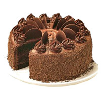New Year Cakes Delivery in Mumbai. 1 Kg Chocolate New Year Cake From Cakes 5 Star Bakery