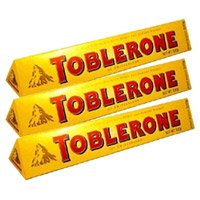 Order New Year Gifts to Mumbai consisting 300 gms Toblerone Chocolates to Mumbai