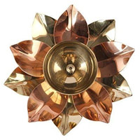 Best Gifts to Mumbai including Brass Lotus Kuber Diya for Puja Home Decor 4