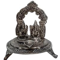 Buy Lakshmi Ganesh Diya Temple in Aluminium as Diwali Gifts to Akola