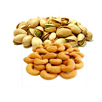 Send New Year Gifts to Nashik having 500gm Roasted Cashew and 500gm Pistachio