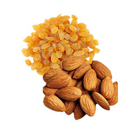 Deliver New Year Dry Fruits in Thane incorporate with 500gm Raisins and 500gm Almonds Dry Fruits in Mumbai
