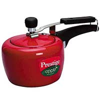 Non Stick Prestige Cooker Deluxe Plus Coating ( Red Colour ). Gifts to Mumbai for Diwali
