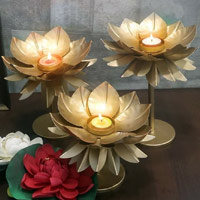 Best Gifts to Mumbai including Divine Lotus Diya Tealight Holder 4