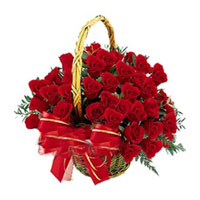 Birthday Flowers in Mumbai that includes Red Roses Basket 24 Flowers