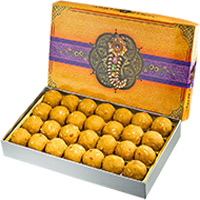 Deliver New Year Gifts with Sweets in Navi Mumbai. 1 kg Besan Laddu to Mumbai.