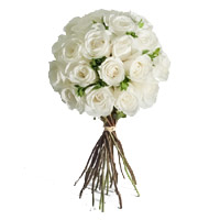 Send Flowers to Mumbai : 24 White Roses