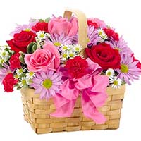 Send Basket of Mixed Flowers to Mumbai