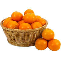 Deliver Christmas Gifts in Mumbai consisting 18 pcs Fresh Fruits Orange Basket in Nashik