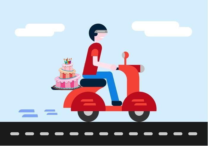 Cake Delivery Boy