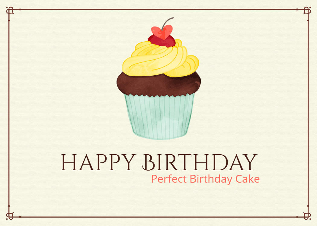 perfect bdy cake