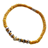 Golden Brasslet Fancy Rakhi 001 with Roli Tikka