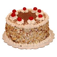 Same Day Eggless Cake Delivery in Mumbai. Order for 500 gm Eggless Strawberry Cake on Rakhi