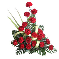 New Year Flowers Delivery in Mumbai consist of Red Carnation Arrangement 20 Flowers in Mumbai