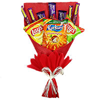 New Year Gifts in Mumbai. 16 Pcs Ferrero Rocher Chocolates with Twin 6 Inch Teddy Bouquet