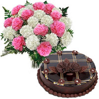 Mix Carnation and Chocolate Cakes to Mumbai Same Day