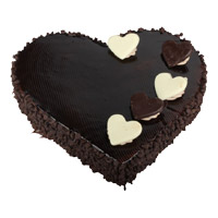 Buy 2 Kg Heart Shape Chocolate Truffle Cake to Mumbai