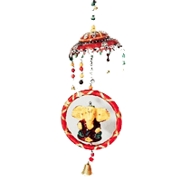 Red Ganesh Ji Hanging Bandhanwar