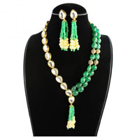 Rajasthani Kundan Beads Necklace