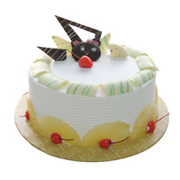 Order 1 Kg Eggless Pineapple Cake to Mumbai From 5 Star Hotel