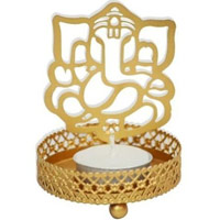 Best Gifts to Mumbai including Divine Ganesha ji Decor Metal Shadow Tealight Candle Holder