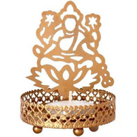 Best Gifts to Mumbai including Divine Laxmi ji Decor Metal Shadow Tealight Candle Holder