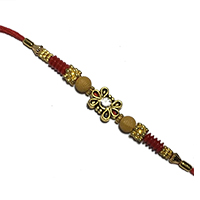 Stone Rakhi 013 with Roli Tikka