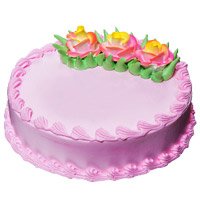 Valentine's Day Eggless Cake Delivery in Mumbai - Strawberry Cake