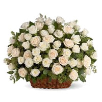 Flowers to Mumbai : White Roses