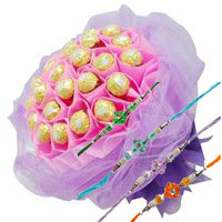 Get 40 Pcs Ferrero Rocher Bouquet in Mumbai on Rakhi