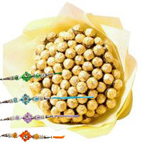 Order 80 Pcs Ferrero Rocher Bouquet delivery in Mumbai on Rakhi